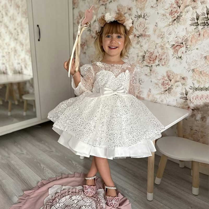 Girls Pageant Birthday Princess Dress Flower Girl Dresses