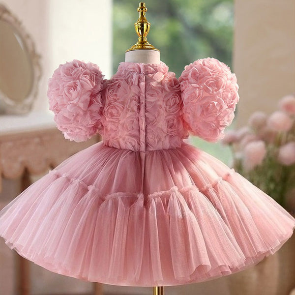 Girls Beauty Pageant Dress Flower Girl Wedding Princess Dress Children's Birthday Dress