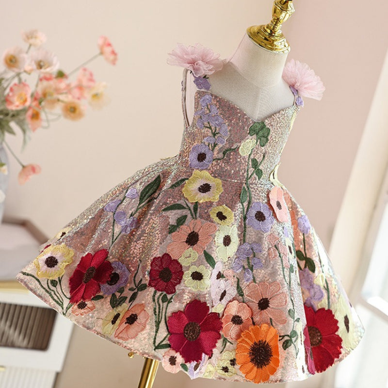 Girls' Birthday Dress Children's Christmas Princess Dress Flower Girl Dress