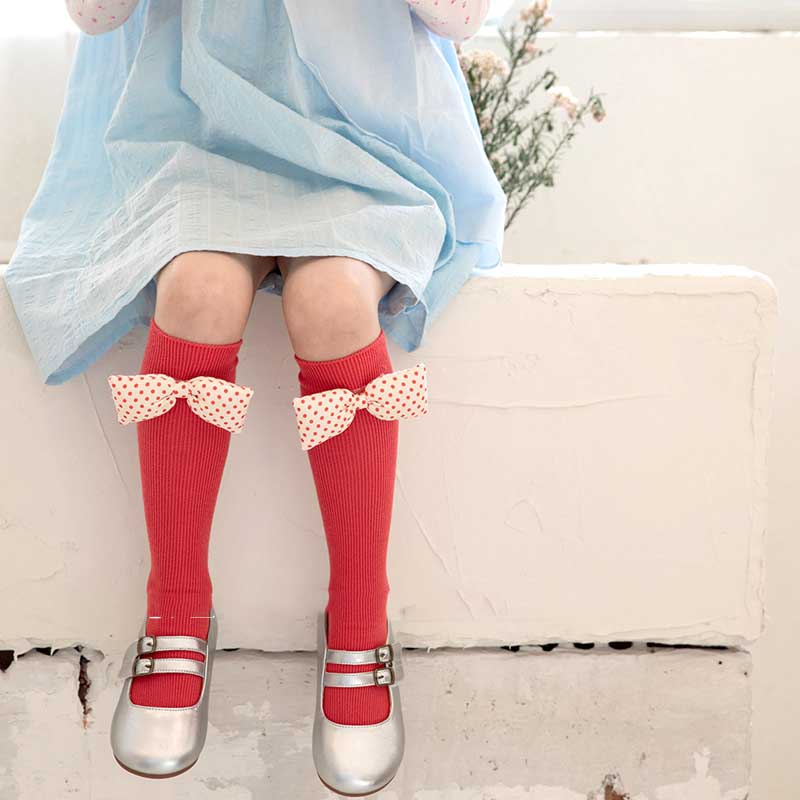 Baby Girl Flower Bow Knot Princess Straight Socks