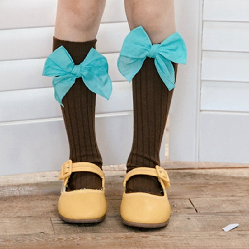 Baby Girl Lace Bow Knot Princess Straight Socks