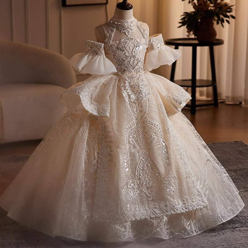 infant beauty pageant dresses Luxurious Baby Girl Beauty Pageant Dress Toddler Embroidery Party Dress