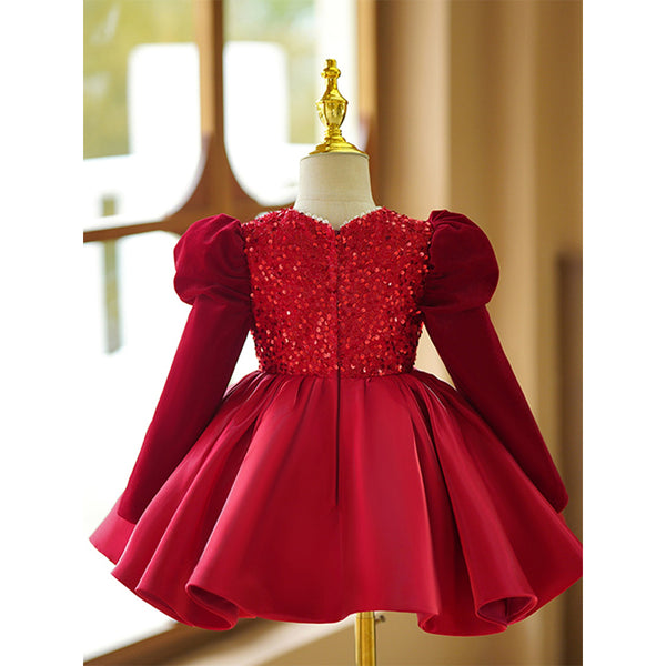 Cute Baby Girl Christmas Dress Toddler Birthday Princess Dress