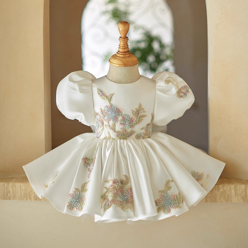 Baby Girl Birthday Princess Dress Flower Girl Puff Dress Girl Communion Dress