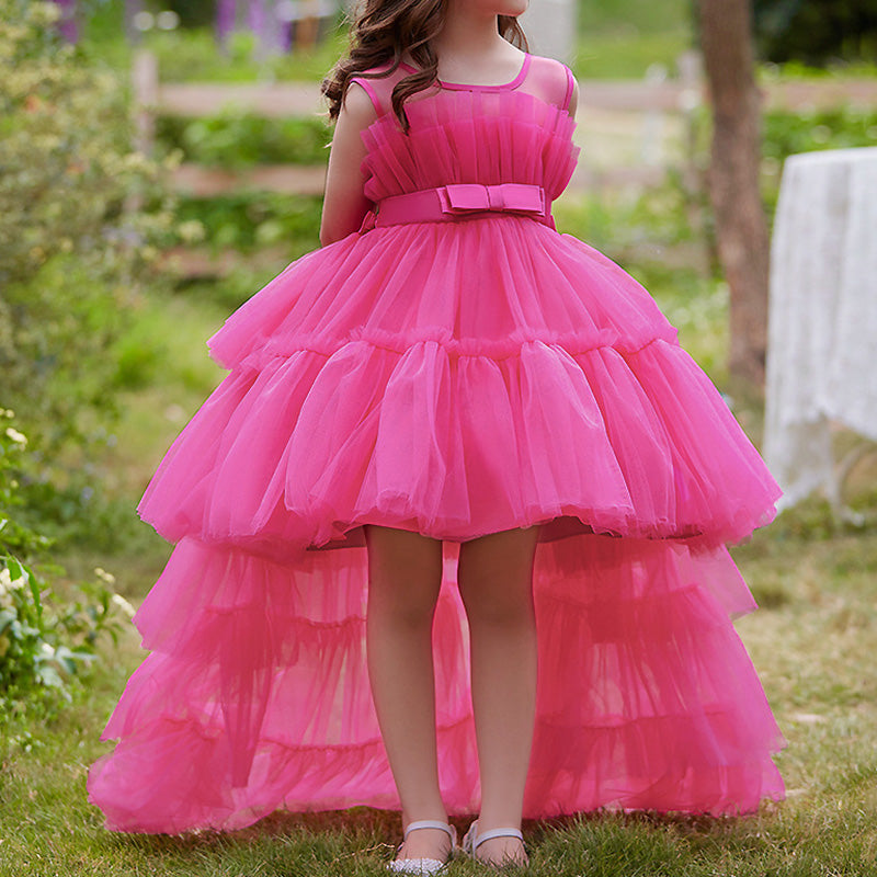 Cute Baby Girl Puffy Beauty Pageant Dress Toddler Birthday Princess Dress