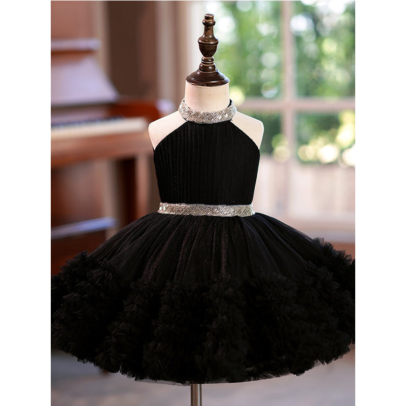 Black Lace Birthday Dress Fluffy Princess Dress Black Lace Birthday Dress Fluffy Princess Dress