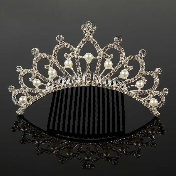 Baby Girl Birthday Wedding Party Crown Bead Diamond Headband