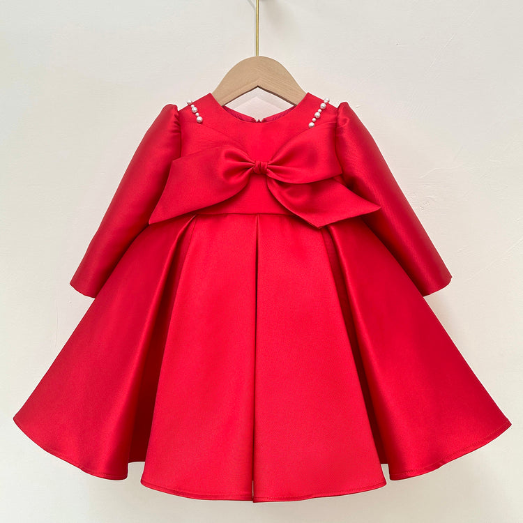 First Communion Dress Festival Dress Birthday Dress Party Ball Gown, Red / 9-10 Years (150cm) First Communion Dress Festival Dress Birthday Dress Party Ball Gown, Red / 9-10 Years (150cm)
