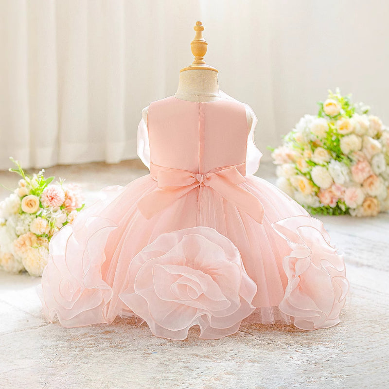 Girls Cute Communion Dress Flower Girl Wedding Princess Dress