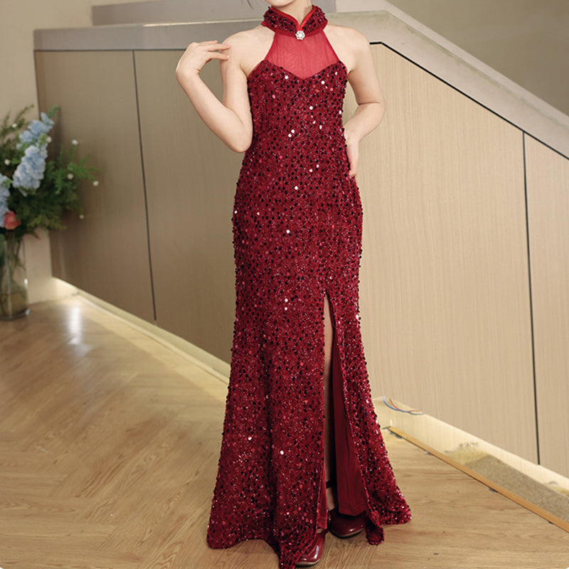 Elegant Baby Girl Red Sequin Dress Toddler Birthday Outfit Princess Dress Elegant Baby Girl Red Sequin Dress Toddler Birthday Outfit Princess Dress