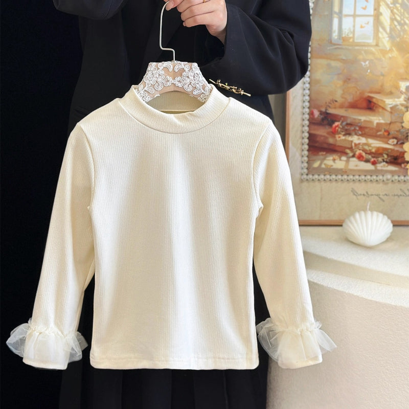 Girls' New Autumn Cute Birthday Dress Bottoming Shirt Two-piece Set