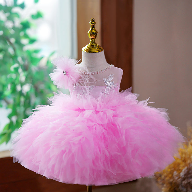 Cute Flower Girl Puffy Dress Pink Princess Dress Cute Flower Girl Puffy Dress Pink Princess Dress