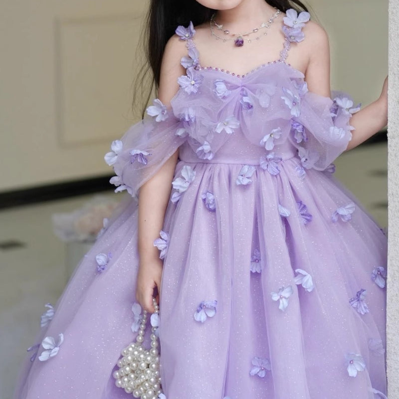 Flower Girl Wedding Princess Dress Children's Birthday Dress Girls Prom Dress