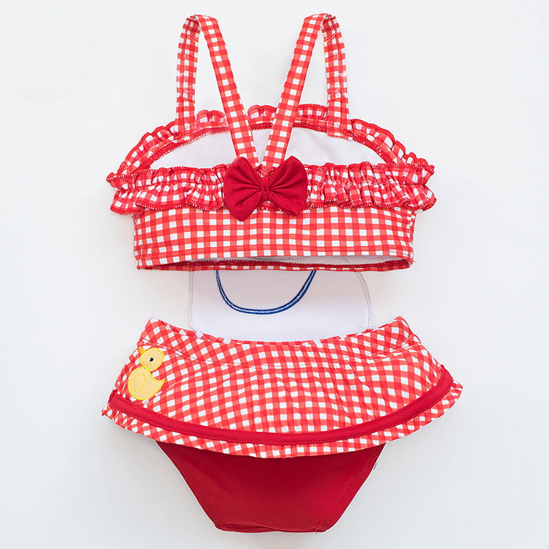 Girls Red New Baby Cute One-Piece Swimsuit