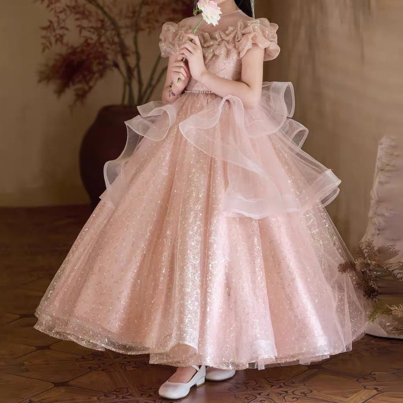 Children's Birthday Dresses Girls' Party Princess Dresses Flower Girl Wedding Dresses
