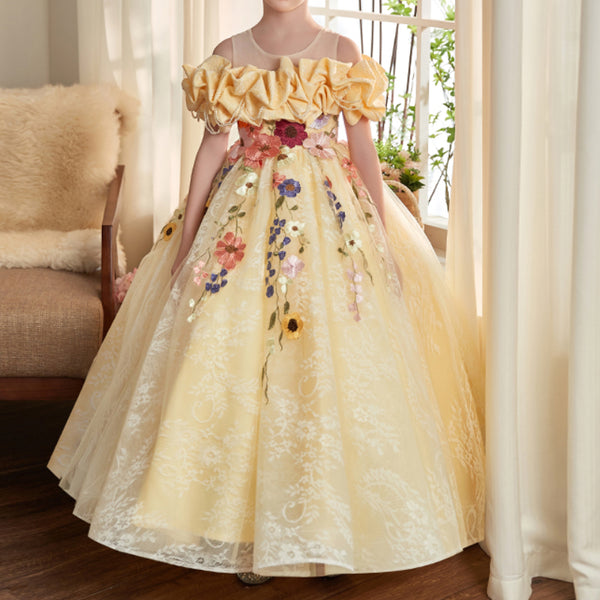 Children's Prom Elegant Dress Girls Birthday Princess Dress