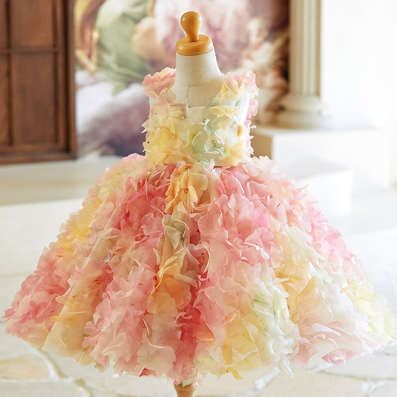 Cute Girl Birthday Princess Dress Flower Girl Pink Wedding Dress