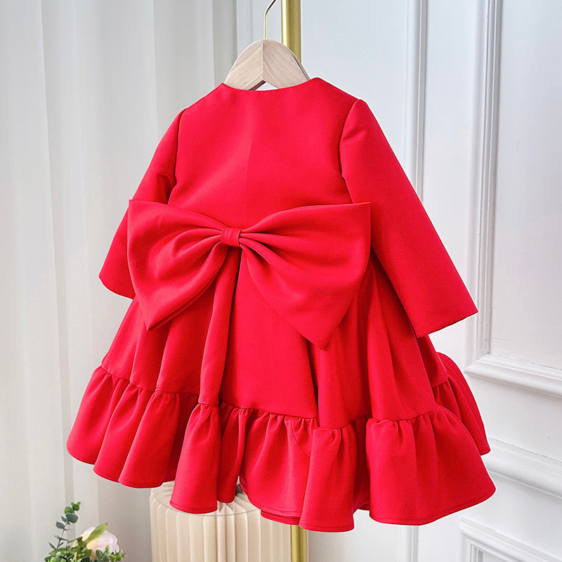 Cute Baby Girl Christmas Dress Toddler Beauty Pageant Birthday Princess Dress