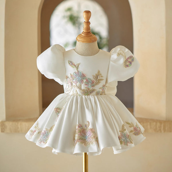 Baby Girl Birthday Princess Dress Flower Girl Puff Dress Girl Communion Dress