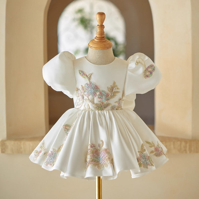 Baby Girl Birthday Princess Dress Flower Girl Puff Dress Girl Communion Dress