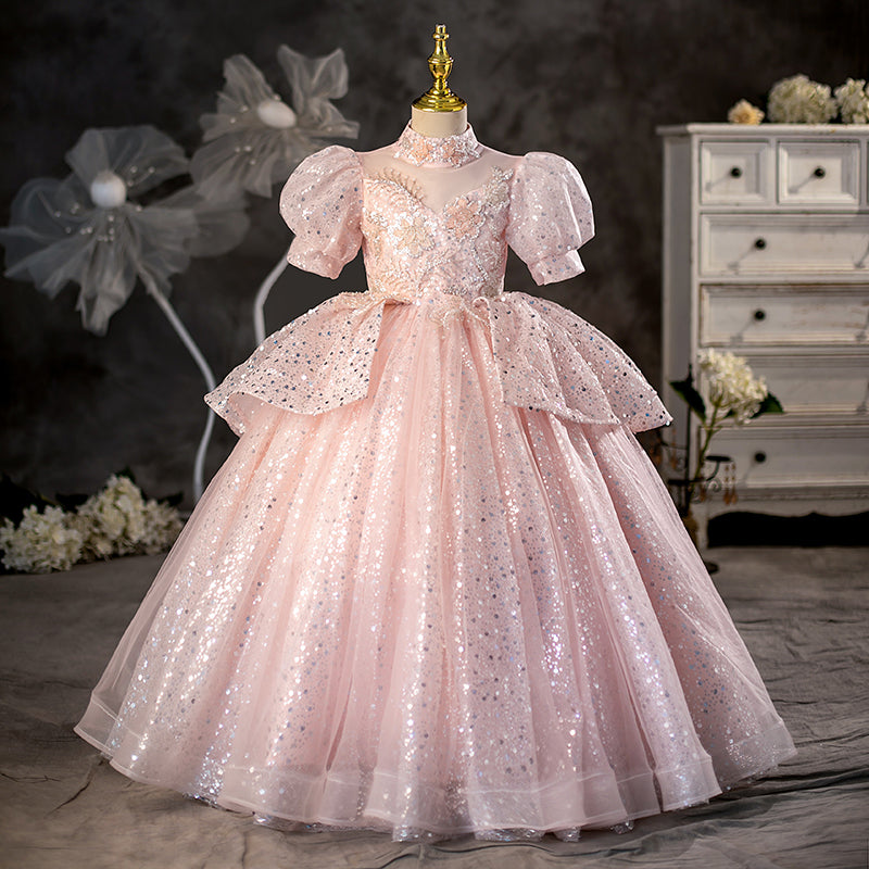 birthday dress princess Baby Girl Blue Princess Birthday Dress