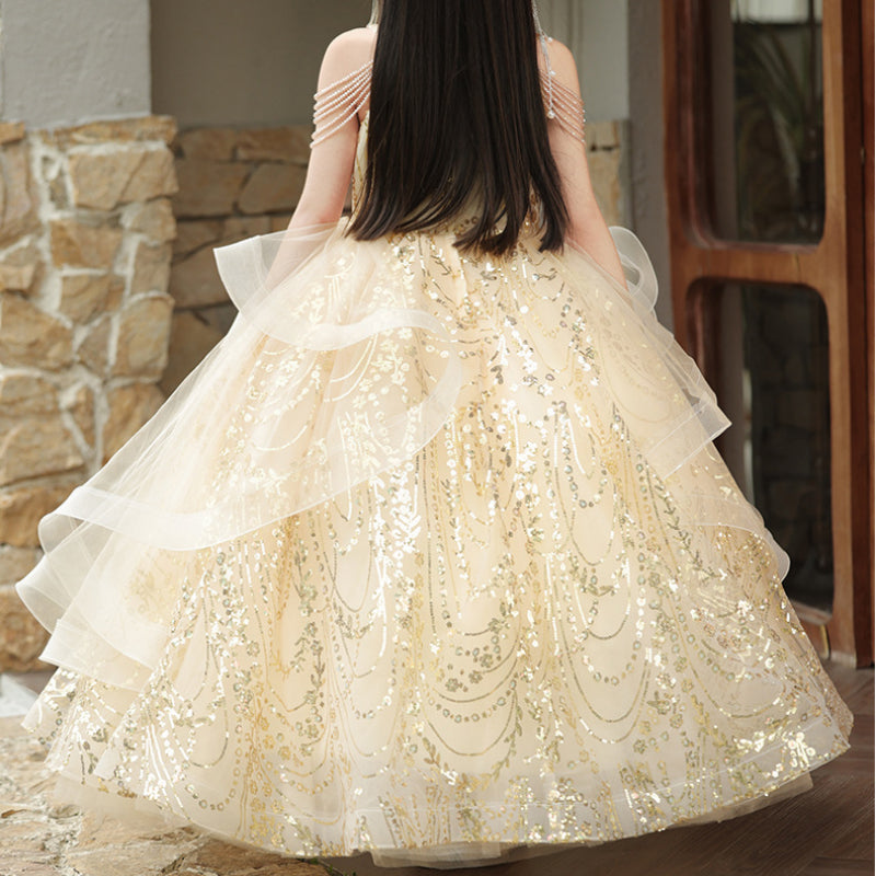 Girls Birthday Princess Dress Girls Prom Dress Flower Girl Wedding Dress