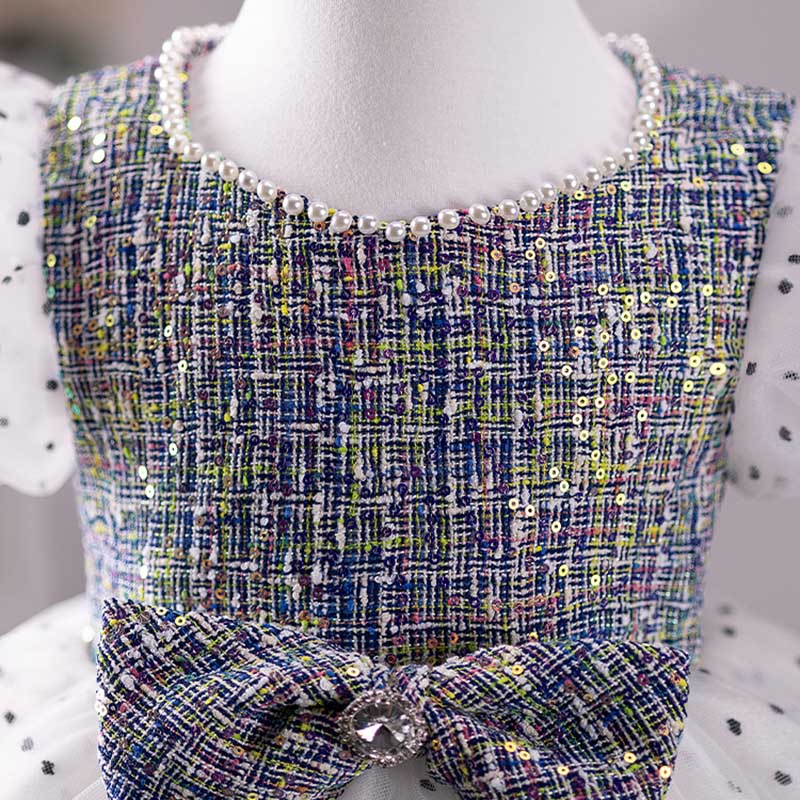 Baby Girl Wedding Birthday Banquet Polka Dot Mesh Princess Dress
