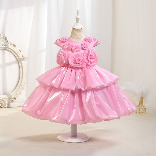 Cute Girl Baptism Dress Baby Girl Birthday Princess Dress