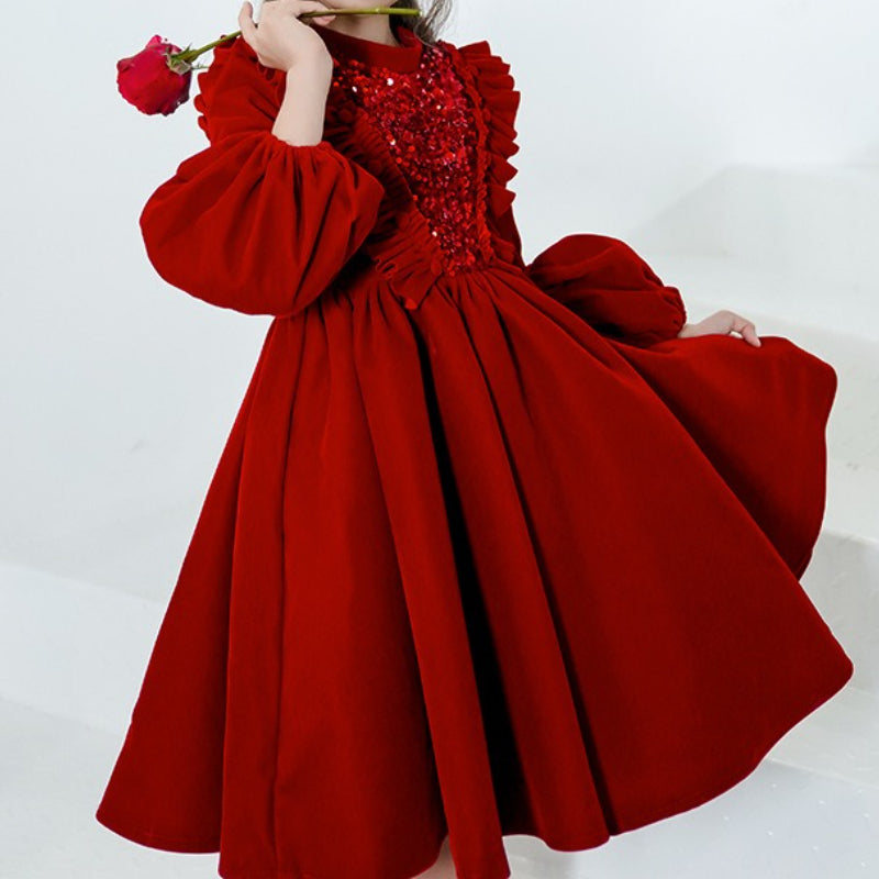 Children's Birthday Dress Girls Christmas Princess Dress Flower Girl Dress