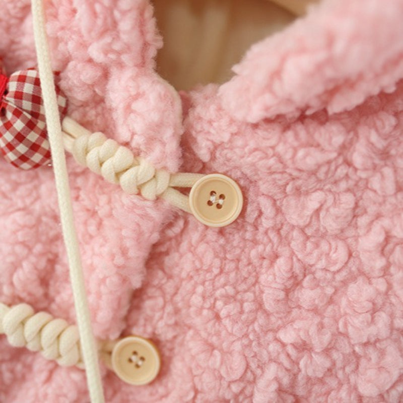 Girls' Winter Warm Hooded Coat