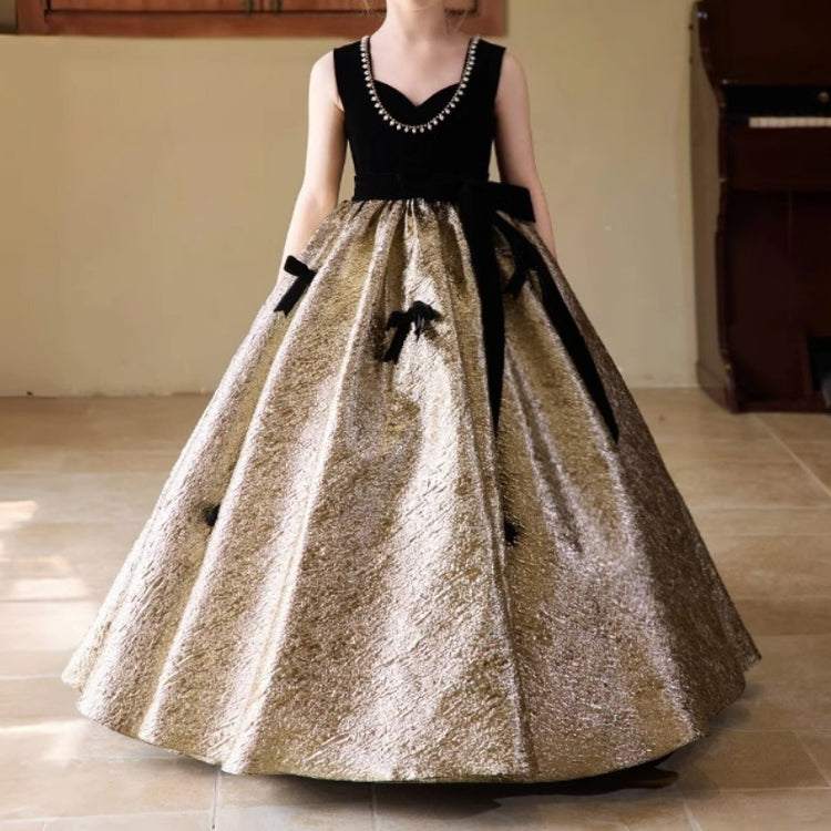 Girls Black Prom Dresses Children's Birthday Dresses Girls Pageant Dresses