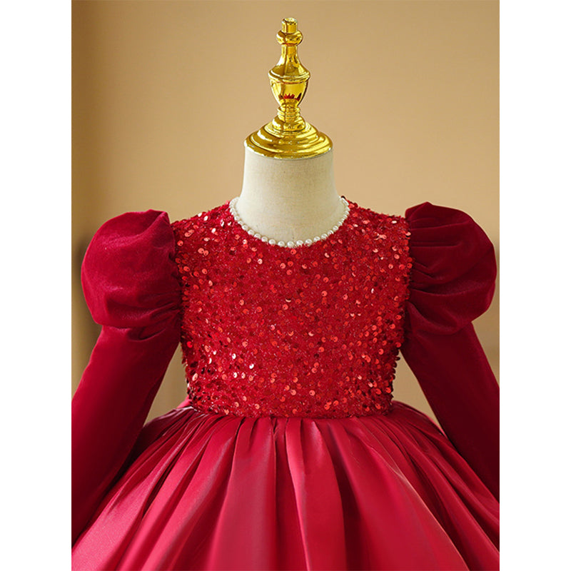 Cute Baby Girl Christmas Dress Toddler Birthday Princess Dress