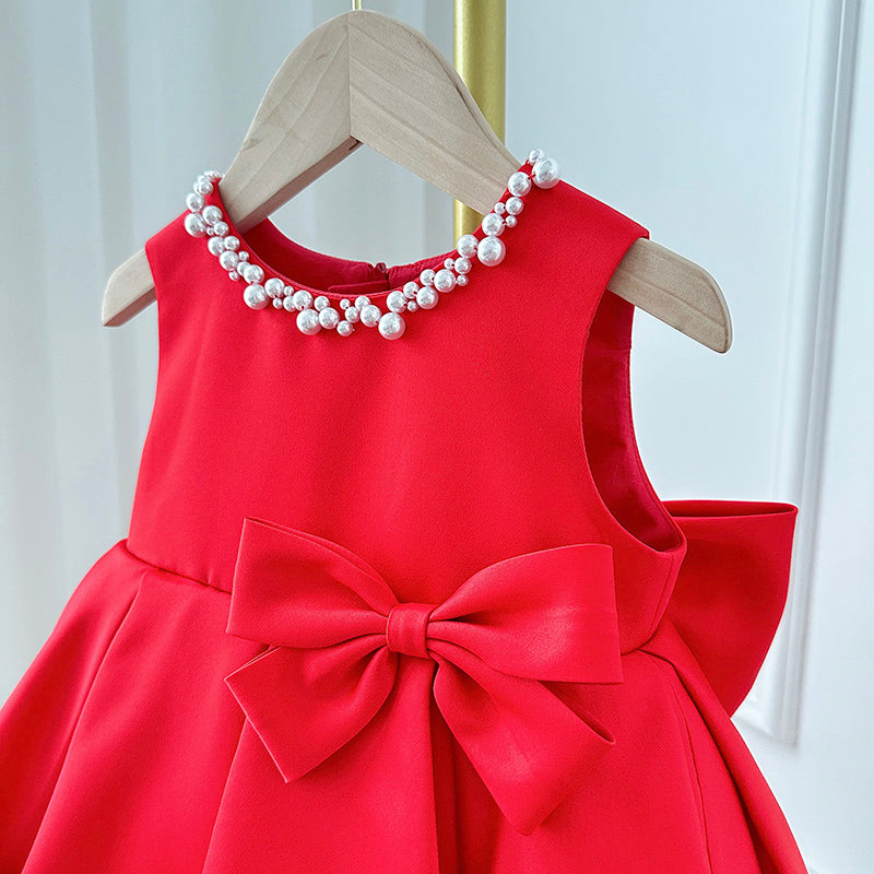 Cute Baby Girl Christmas Dress Toddler Beauty Pageant Birthday Princess Dress