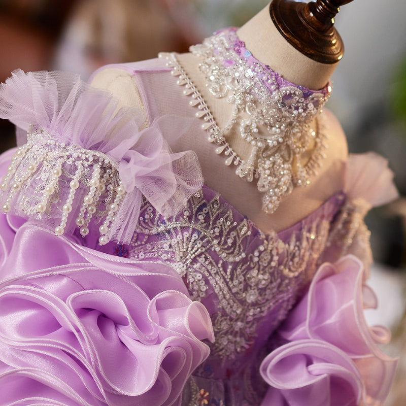 Girls Birthday Purple Dress Children's Wedding Dress Girls Prom Dress marryshe Girls Birthday Purple Dress Children's Wedding Dress Girls Prom Dress marryshe