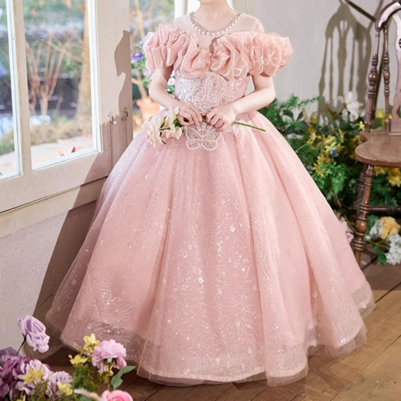 Girls Pageant Dresses Girls Birthday Princess Dresses Children's Party Dresses
