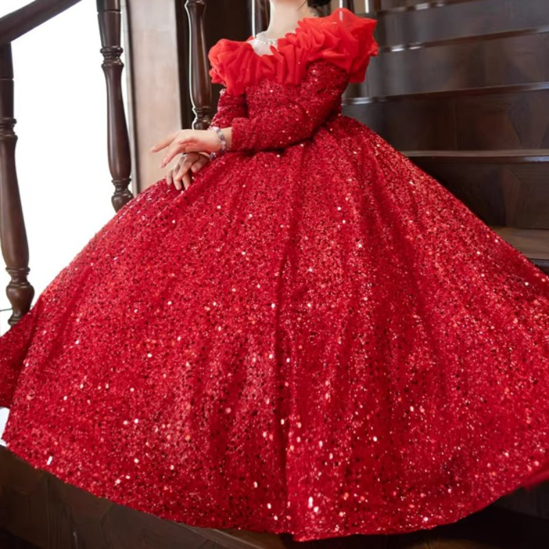 toddler new years dress Ball Gowns Girl Year Dresses Girl Birthday Dresses Fit:M1211374 This stunning dress is My Cup of Tea Color:Multicolored Flower