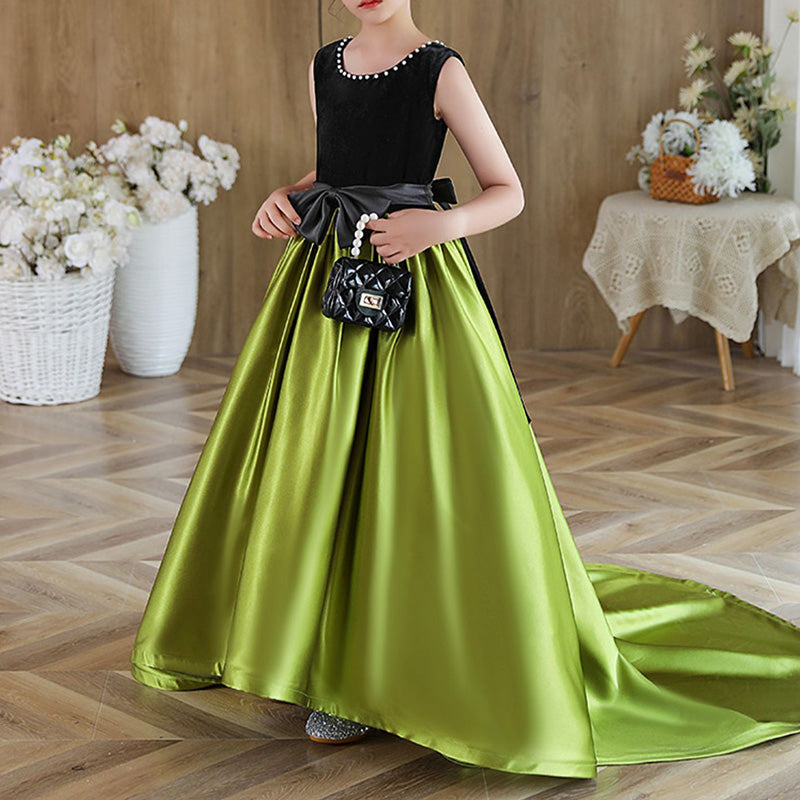 Elegant Baby Cute Girl Puffy Green Dress Birthday Party Princess Dress marryshe Elegant Baby Cute Girl Puffy Green Dress Birthday Party Princess Dress marryshe