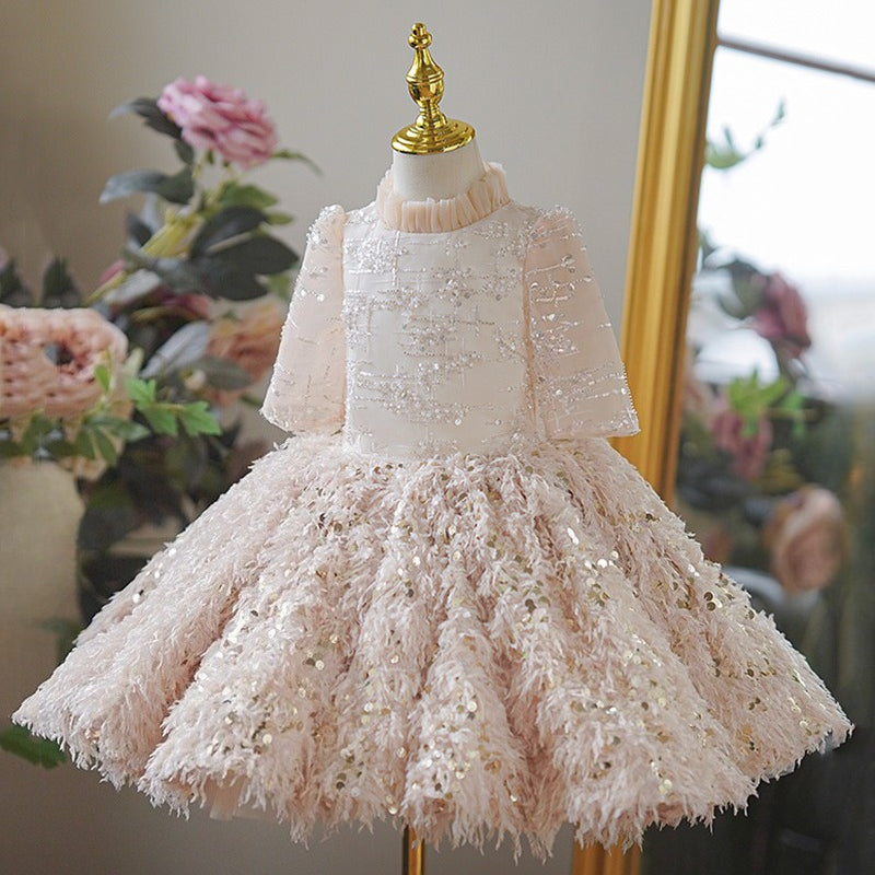Girls Elegant Princess Dress Children's Birthday Dress Girls Party Dress