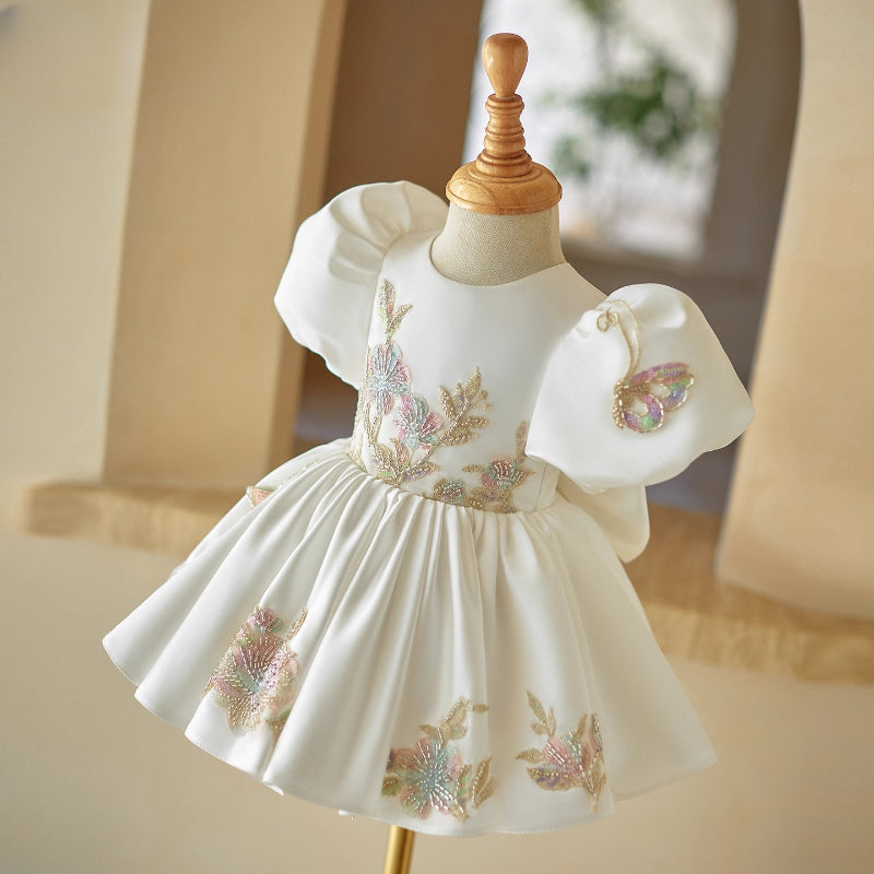 Baby Girl Birthday Princess Dress Flower Girl Puff Dress Girl Communion Dress