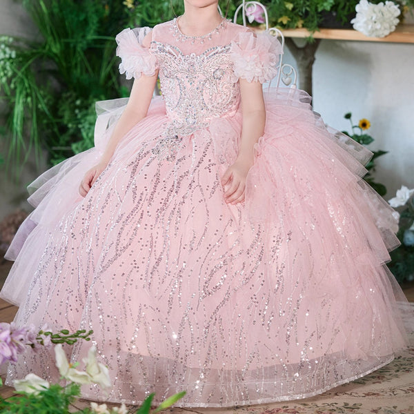 Girls' Ball Gowns Children's Birthday Princess Dresses Flower Girl Wedding Dresses