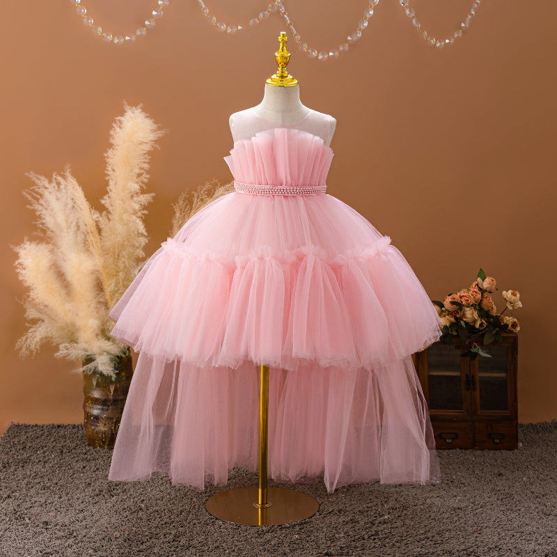 Sleeveless Swallowtail Princess Dress Mesh Puffy Dress marryshe Sleeveless Swallowtail Princess Dress Mesh Puffy Dress marryshe