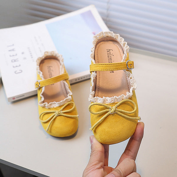 Summer New Girls Bow Princess Leather Shoes