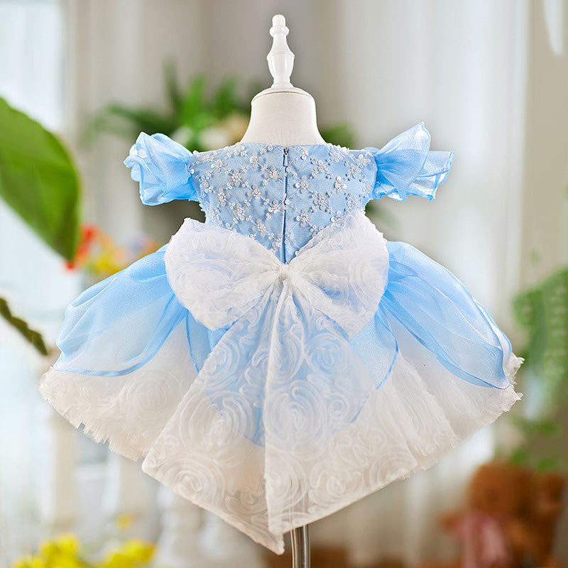 Girls Cute Birthday Dress Flower Girl Wedding Princess Dress