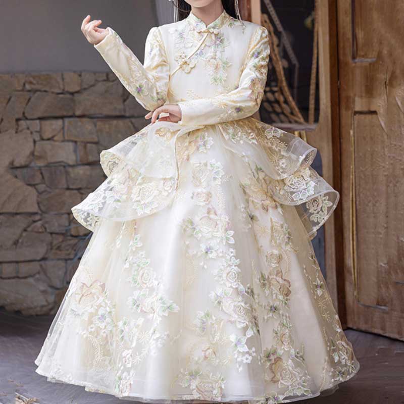 Children's Birthday Princess Dress Flower Girl Puffy Dress