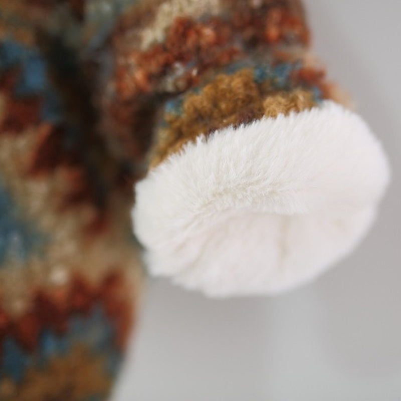 Girls Winter Warm Retro Cartoon Coat