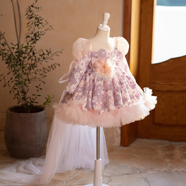 Children's Communion Princess Dress Girl's Birthday Dress Flower Girl Wedding Dress