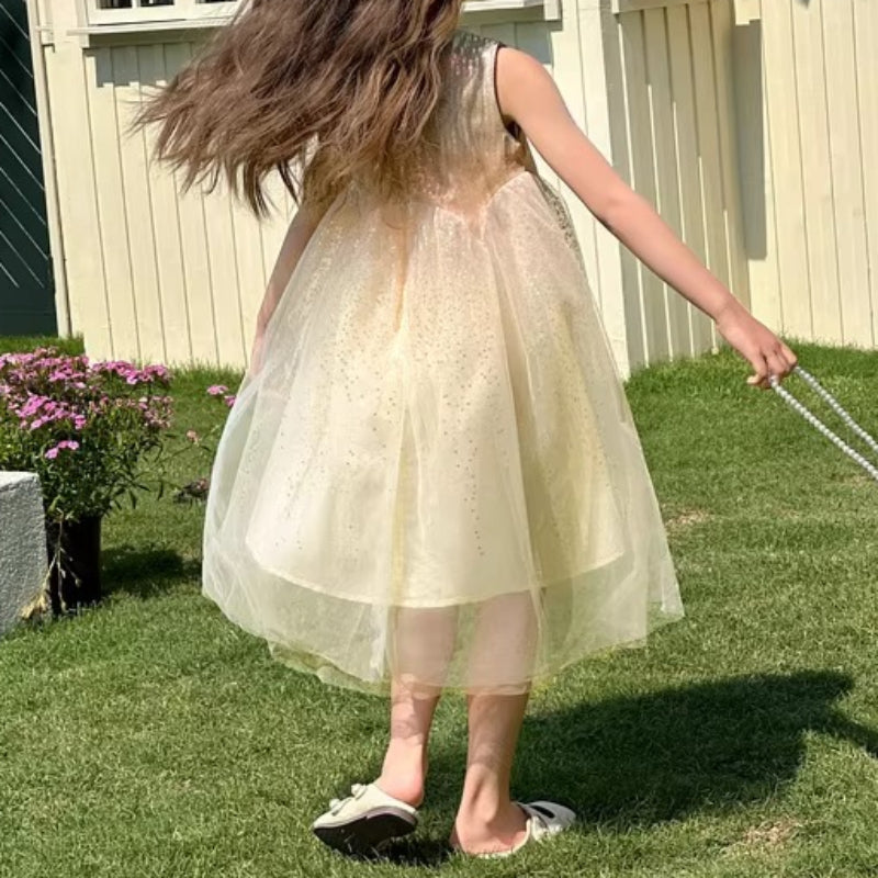 Girls Summer Holiday Dress Girls Birthday Princess Dress
