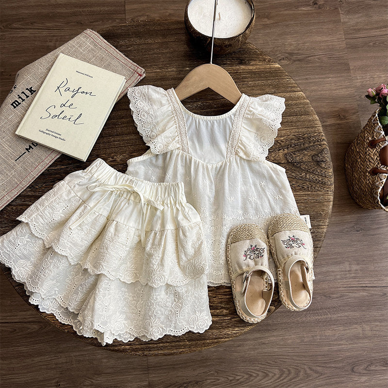 casual two piece dress Girls Resort Outfit Girls Summer Set SHEIN Belle Women Black and an elasticized hem mother-of-the-bride Colour:PINE GREEN