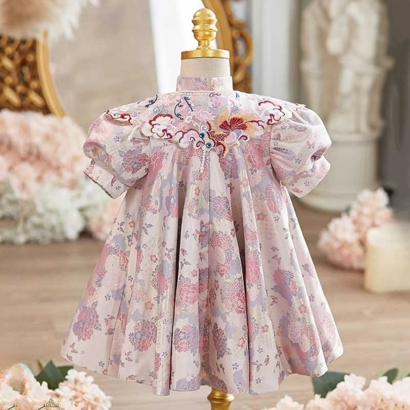 Baby Communion Dress Girl Birthday Cheongsam Flower Girl Dress