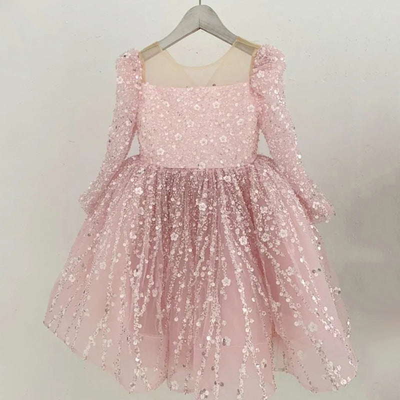 Girls Pageant Dresses - Cute Baby Girl Sequin Christmas Dress Toddler Birthday Pageant Princess Dress, Pink / 1-2 Years (90cm) Girls Pageant Dresses - Cute Baby Girl Sequin Christmas Dress Toddler Birthday Pageant Princess Dress, Pink / 1-2 Years (90cm)